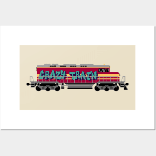 Crazy Train - Rock and Roll Locomotive Posters and Art